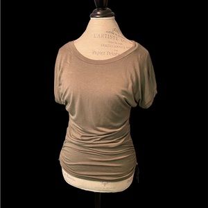 Olive cinched sides Michael Kors top